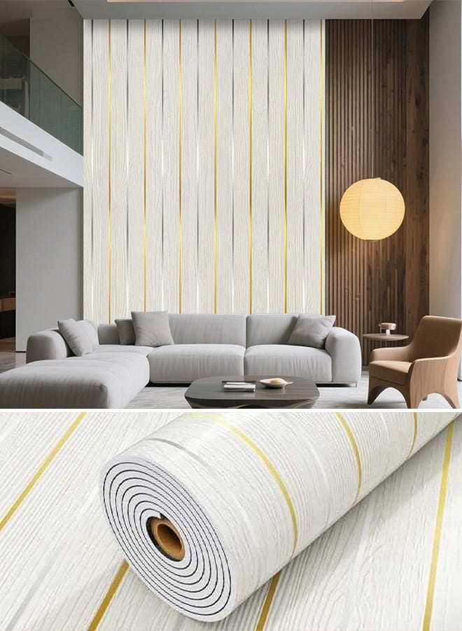 نوايوو ألواح جدارية فاخرة ثلاثية الأبعاد، مقاس 23.6 بوصة × 118 بوصة، ألواح جدارية مقاومة للماء، سهلة اللصق، ورق جدران ذاتي اللصق لتزيين الجدران، مناسبة لغرفة المعيشة، غرفة النوم، المكتب، جدار خلفية التلفزيون (J034) - Image 1